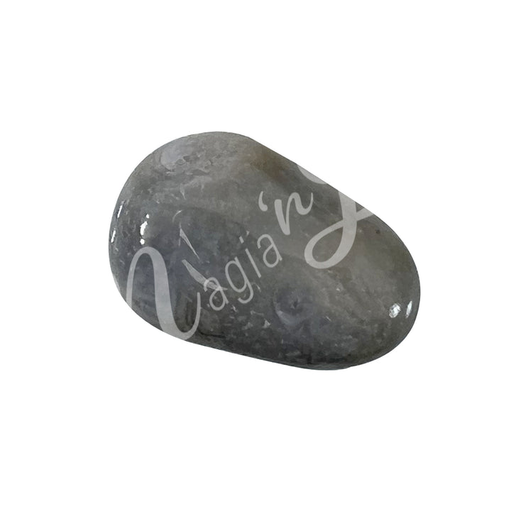 TUMBLED STONE AGATE, NATURAL GRAY 15-30 MM