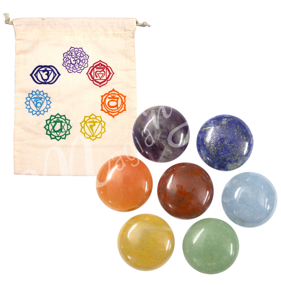 Pebble Chakra (Set of 7) 1"