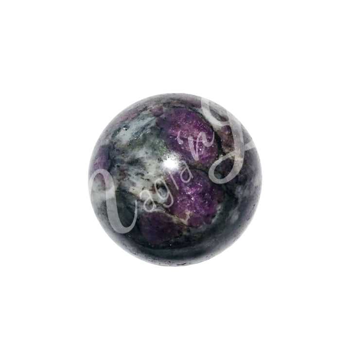 Sphere Garnet in Astrophyllite