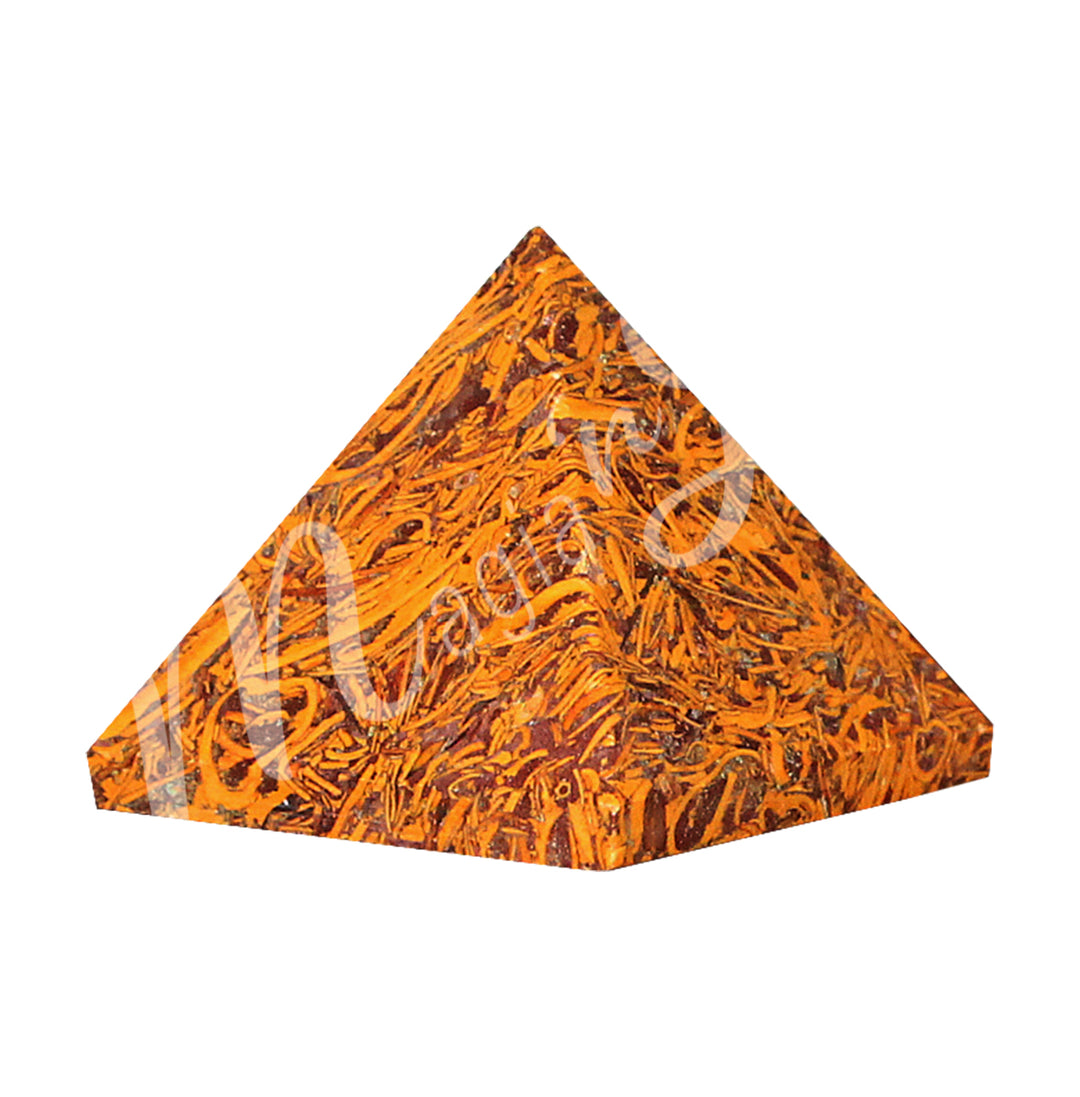 A four side pyramid made of Mariam Jasper.