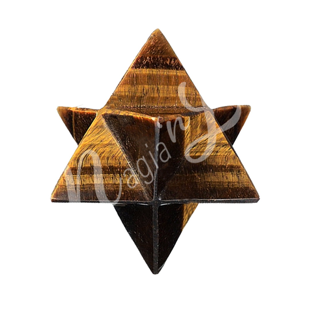 Merkaba Tiger Eye 1-2″