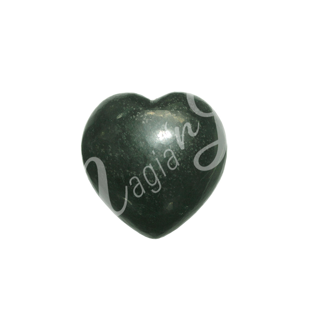 Corazón de Mica Verde 1,5-2″