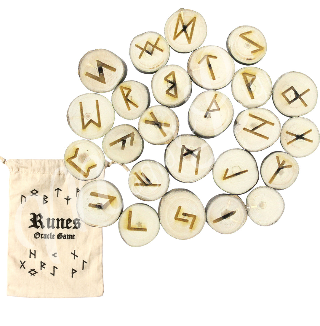 Rune Set Poplar Wood