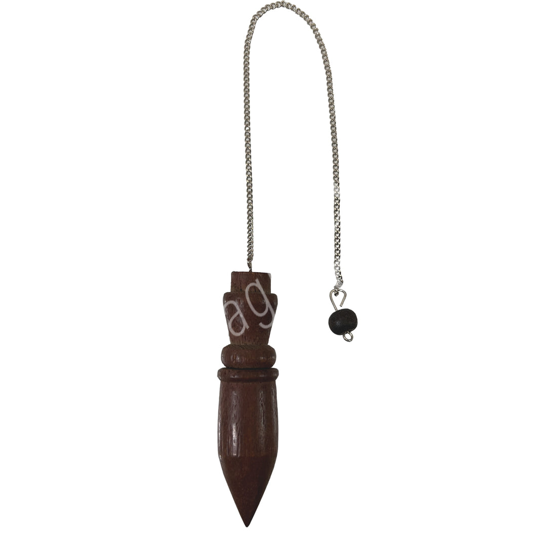 Pendulum Wood Point w Plain Chain 9″L