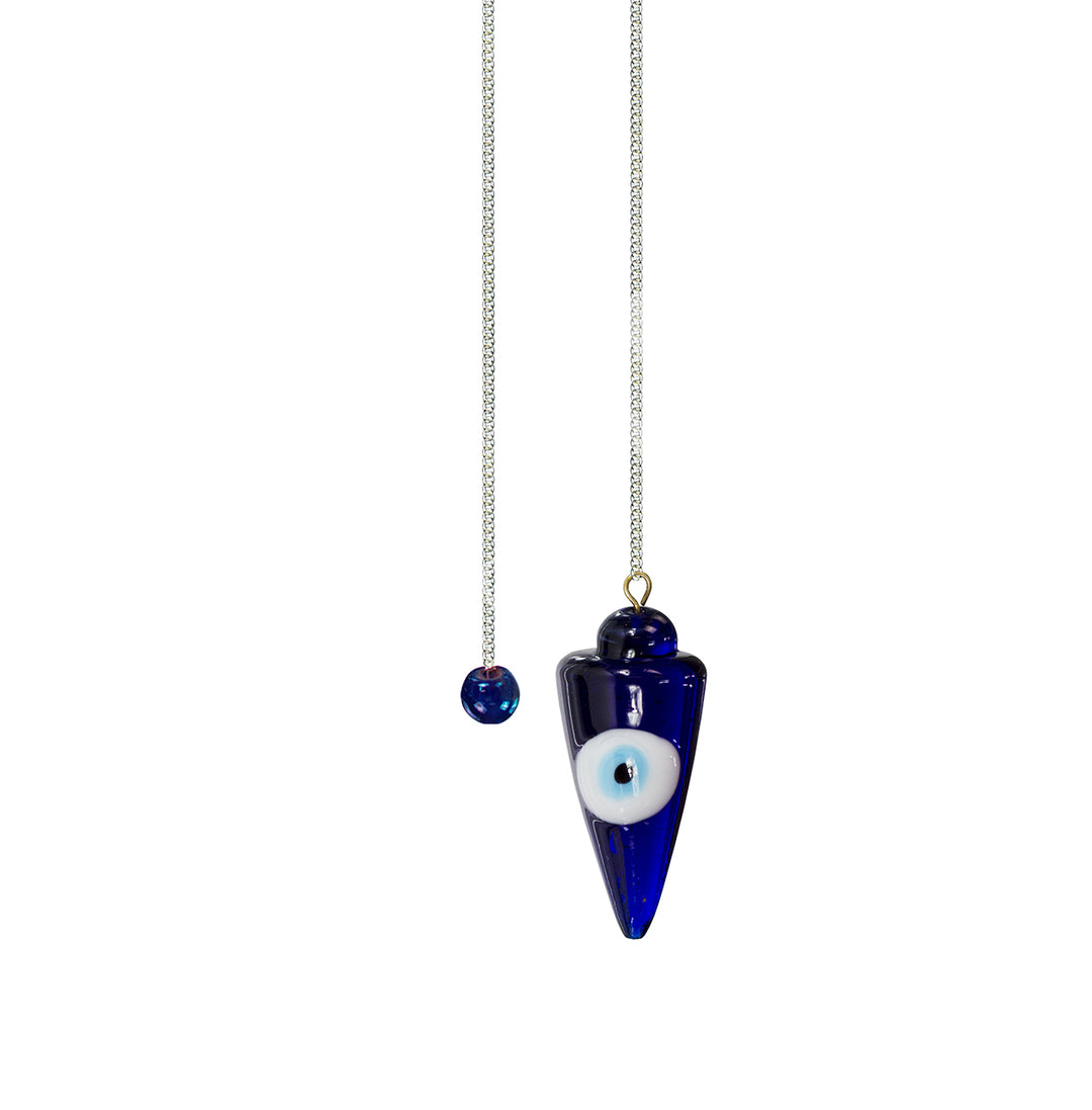 Pendulum Evil Eye Glass Point 9″L