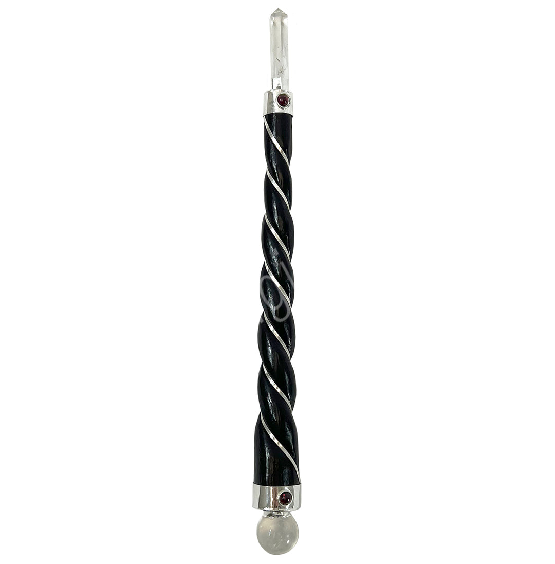 Varita Curativa de Madera con Alambre Retorcido 7-9"