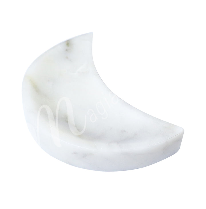 Bowl White Soapstone Crescent Moon