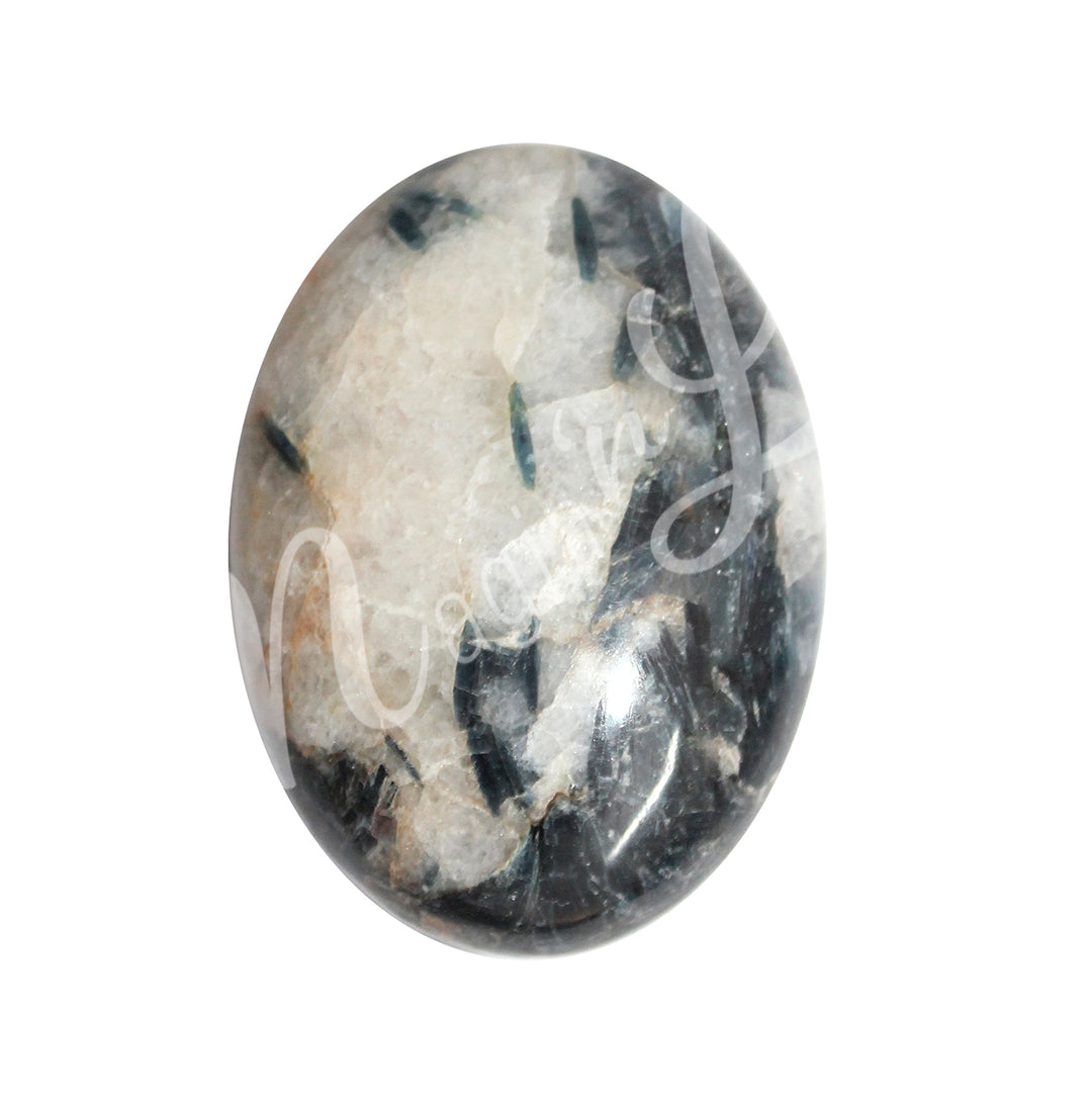 Palm Stone Kyanite with Crystal Quartz 2.25"