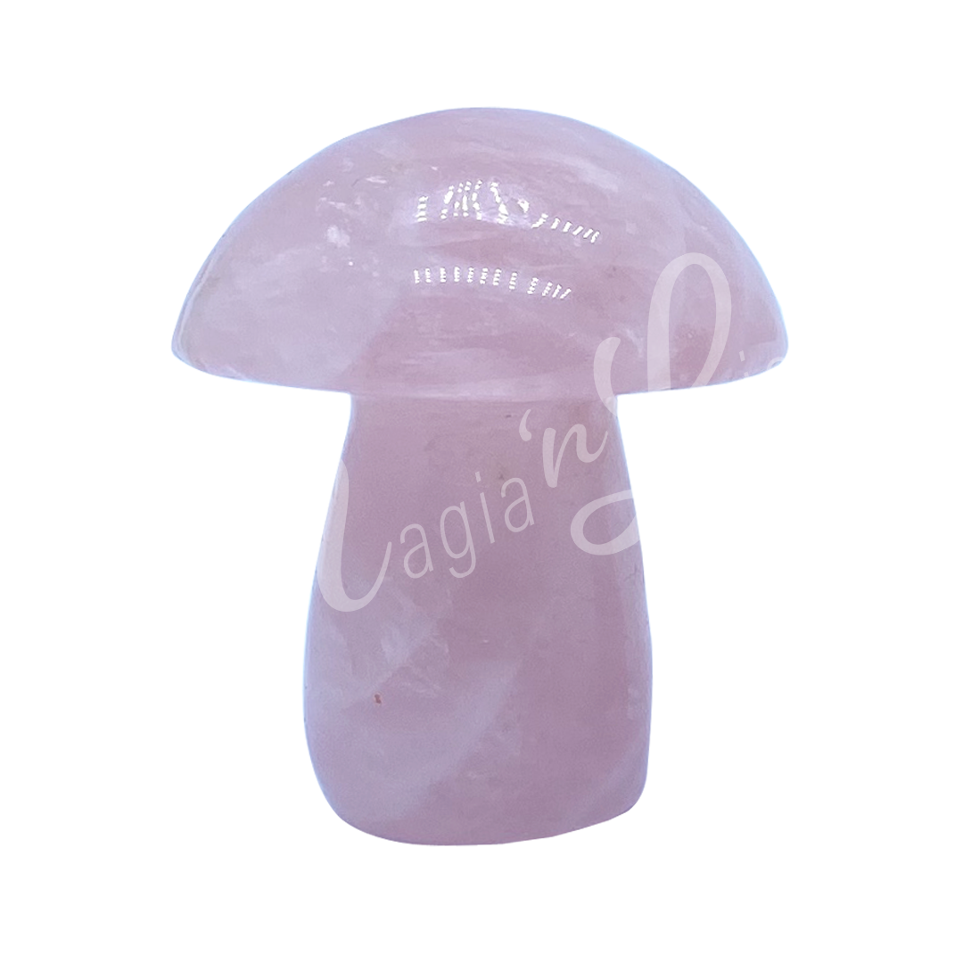 Massager Mushroom Rose Quartz 2"