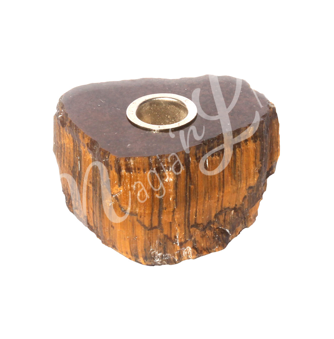 Porta Vela Mini de Ojo de Tigre 2-2,5"