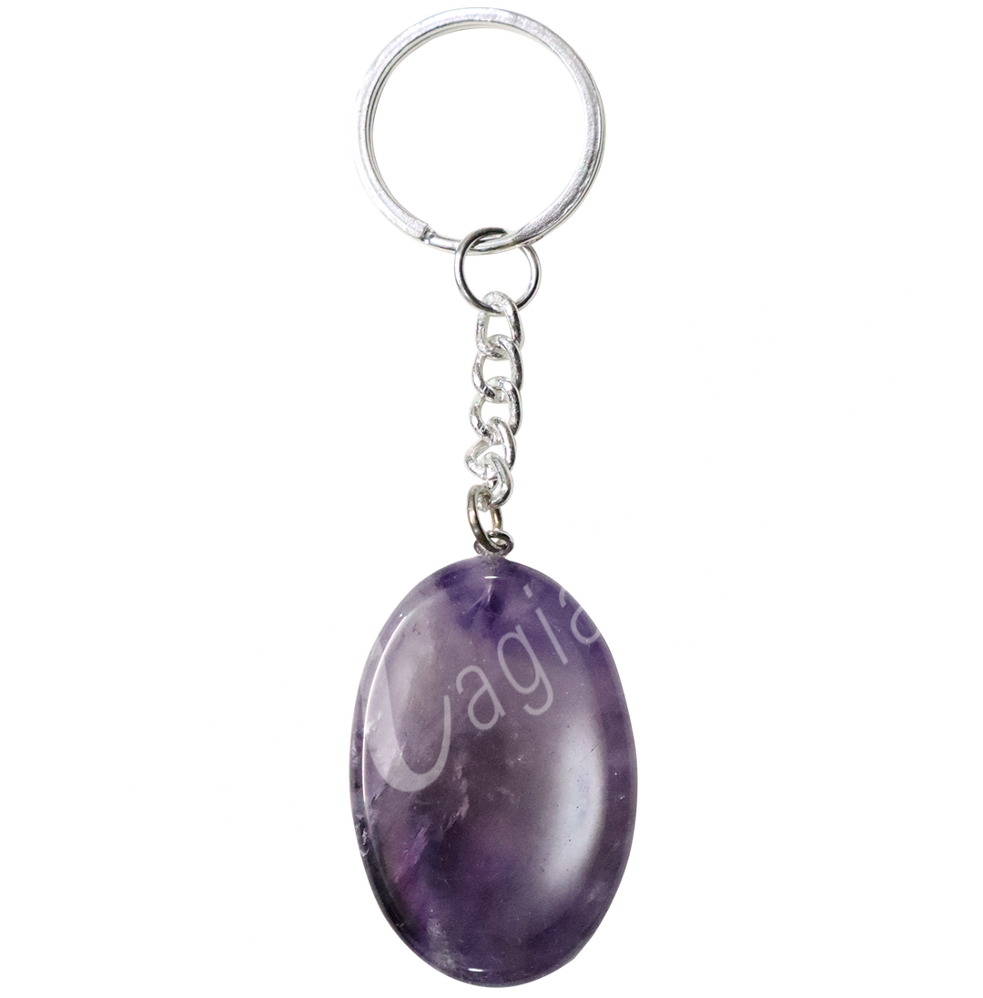 Keychain Worry Stone Amethyst