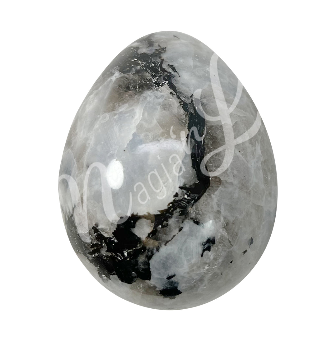 Egg Moonstone, Rainbow 1.5 X 1.75″