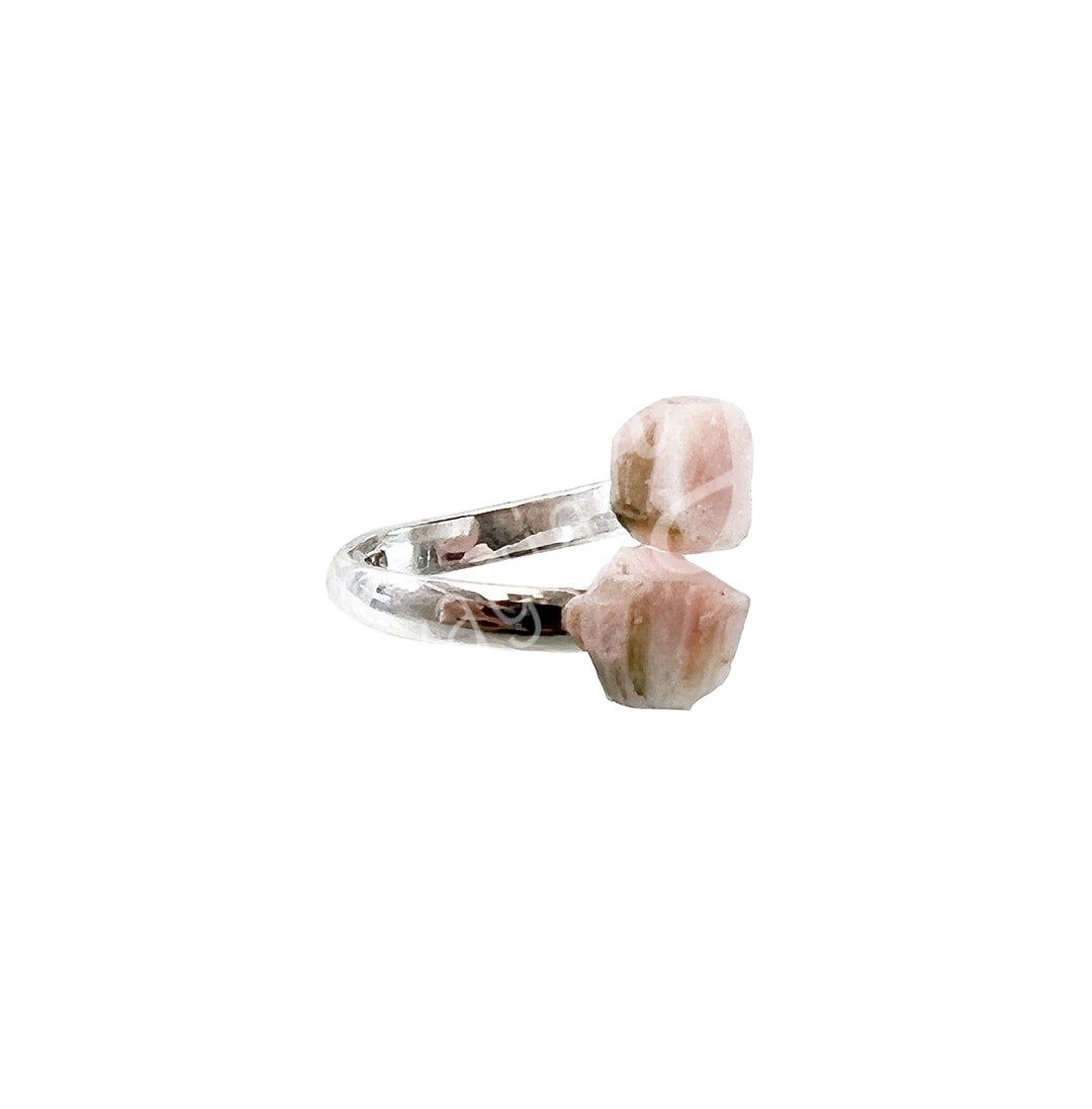 Anillo de Plata Esterlina con Ópalo Rosa
