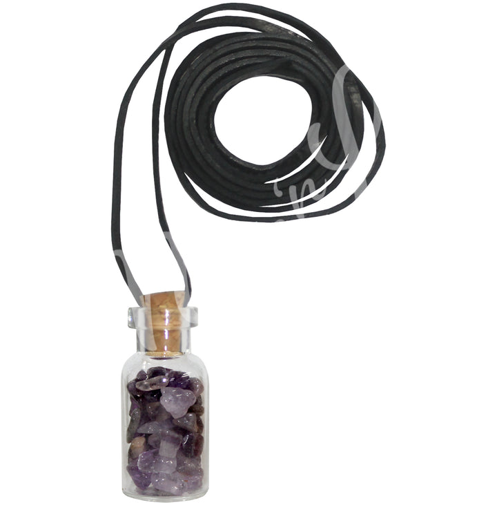 Collar de Chips de Piedras en botella 1.5"