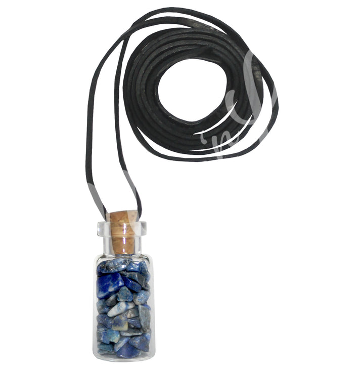Collar de Chips de Piedras en botella 1.5"