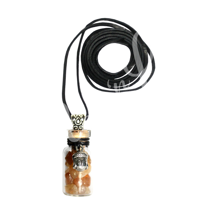 Collar de Chips de Citrina en Botella 1.5″