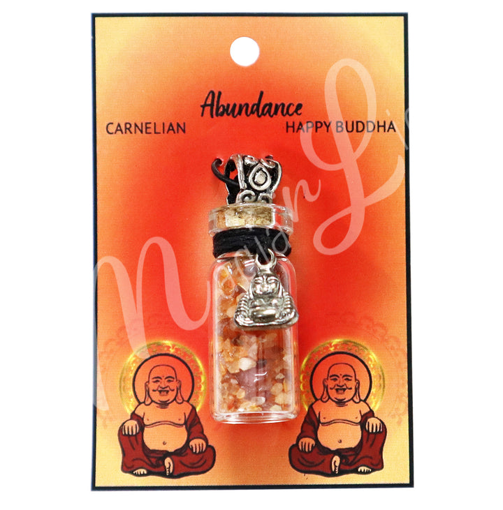 Collar de Chips de Cornalina en Botella 1.5″