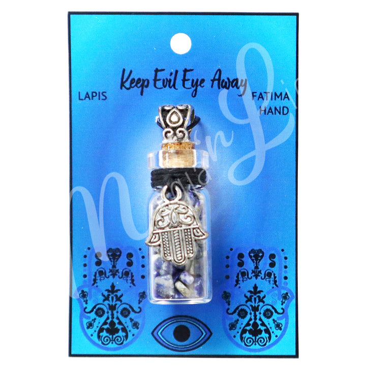 Necklace Lapis Lazuli Chips in Bottle 1.5″H