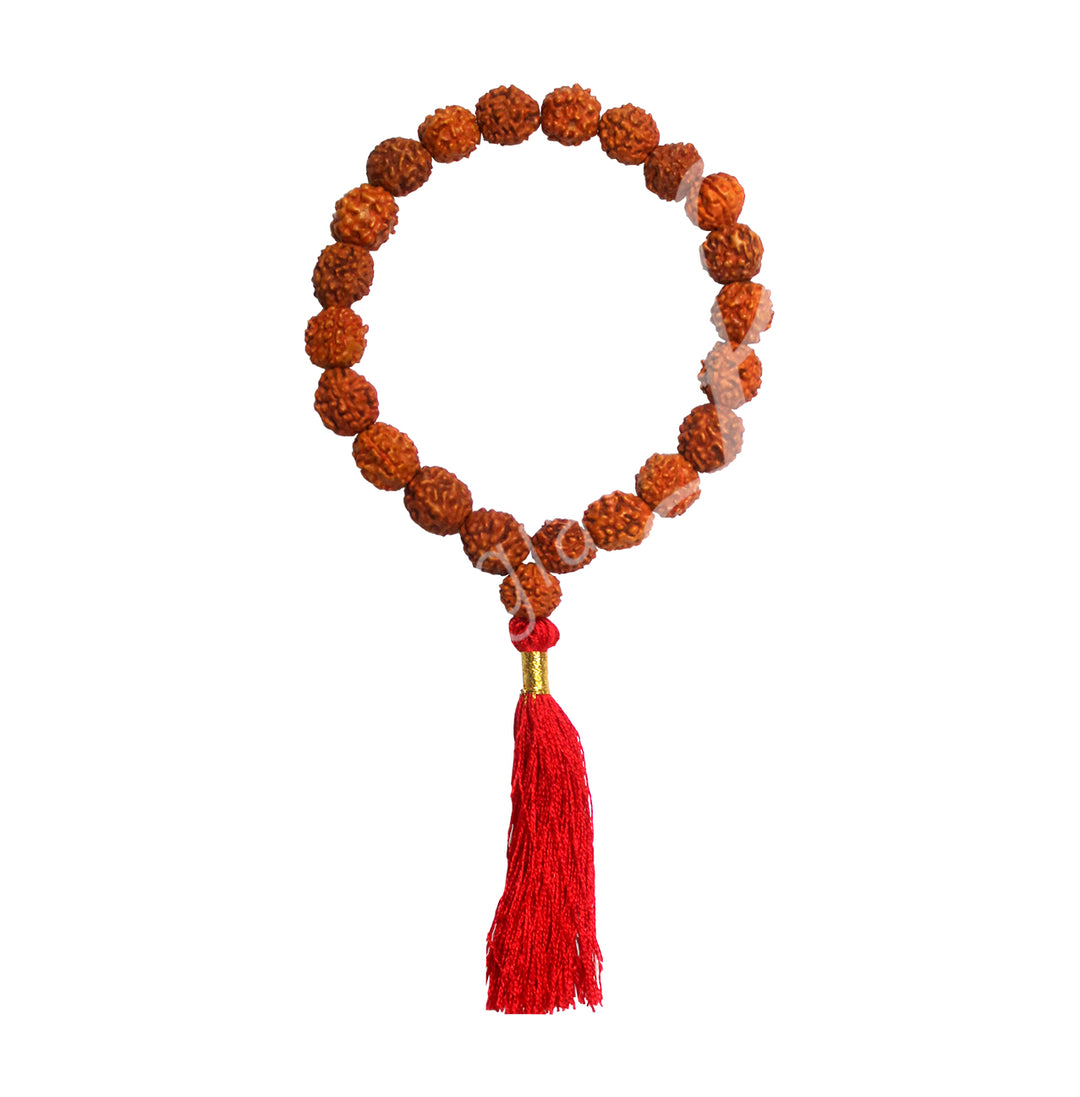 Bracelet Rudraksha with Tassel (8mm) 3.5-4"