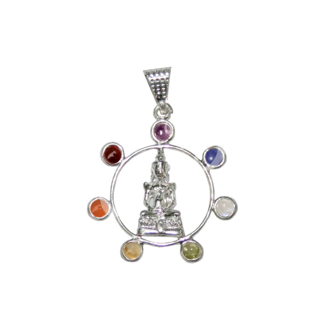 Pendant Chakra & Buddha 1.5" dia