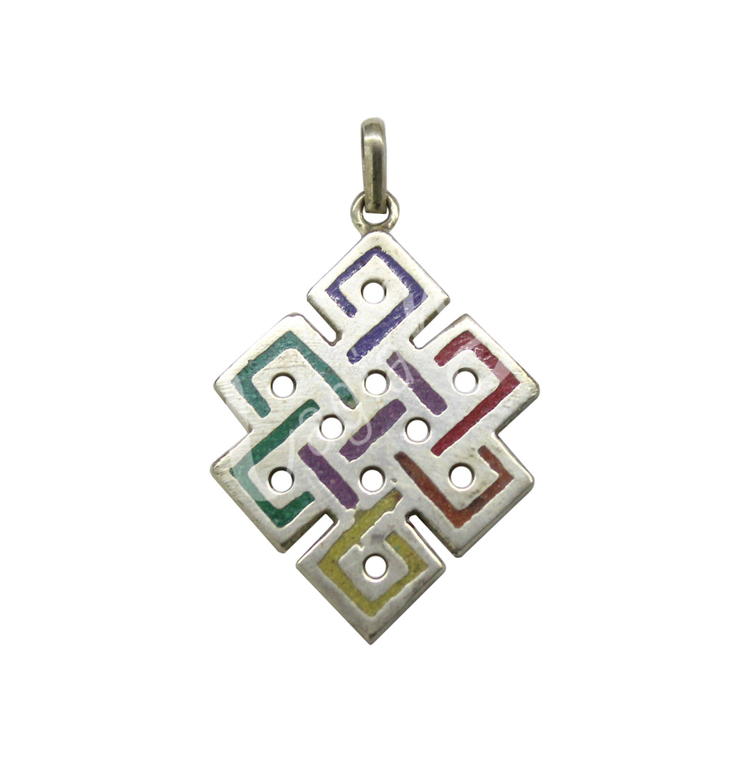 Pendant Chakra Eternity Knot 1.75"