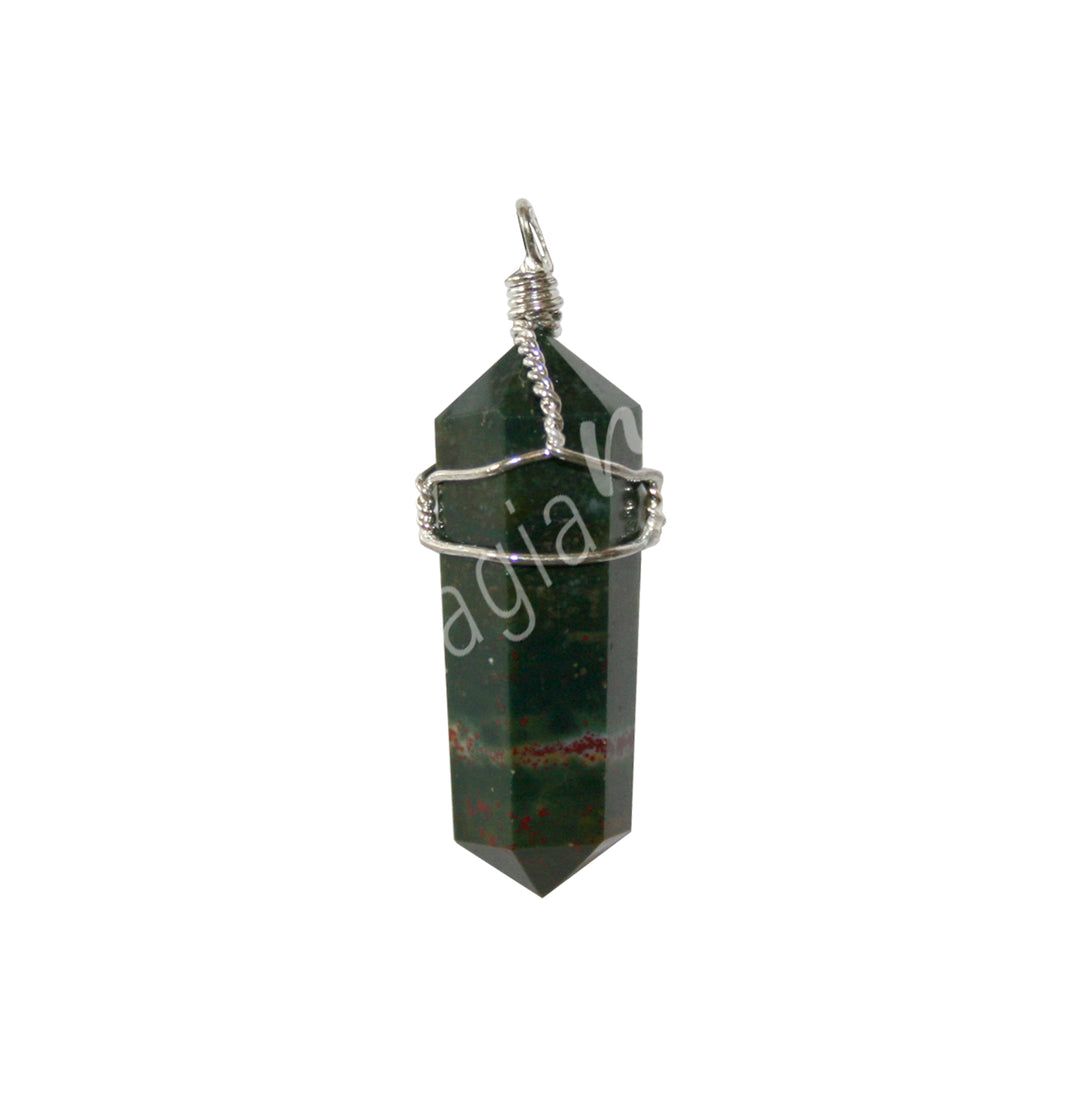 Pendant Wire Wrap Jasper 1.5-1.75″
