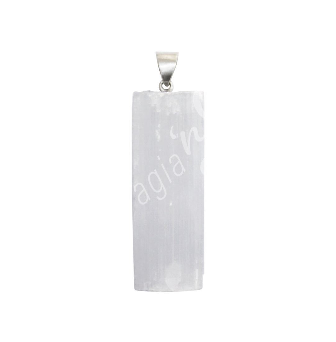Pendant Selenite Polished 2″