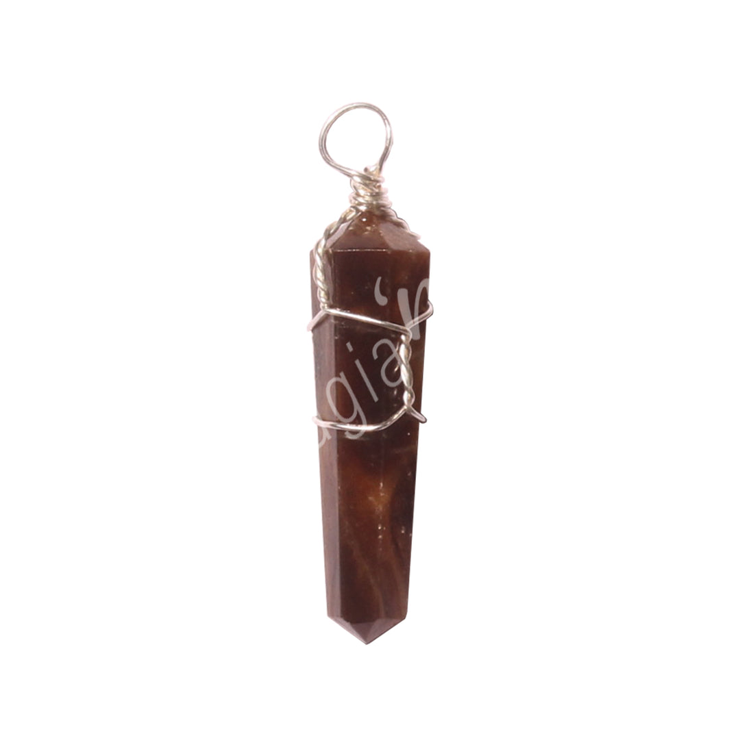 Pendant Wire Wrap Candy Aragonite 1.5″