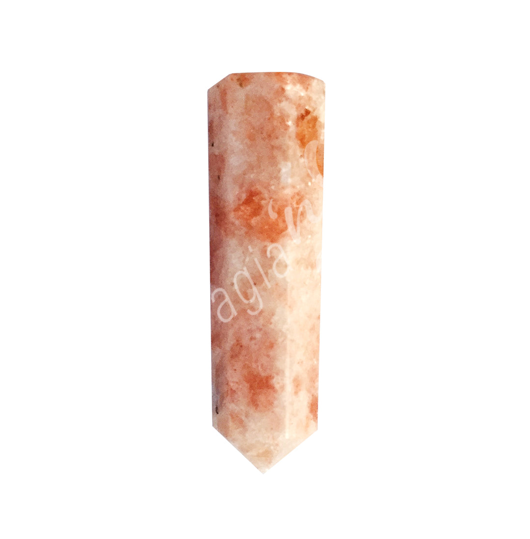 Pendant 6 Sides Point Sunstone 1-2″