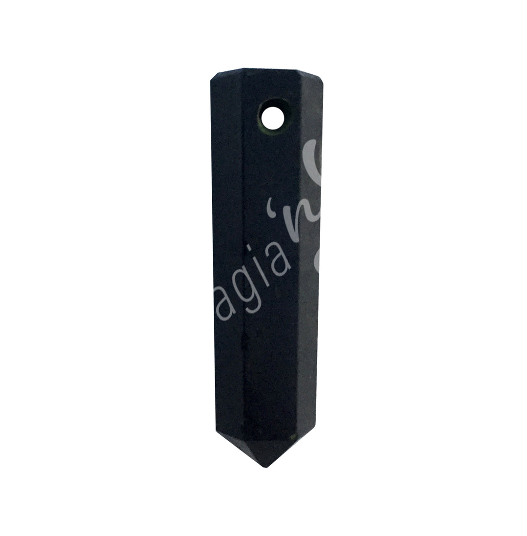 Pendant 6 Sides Point Black Tourmaline 1-2″