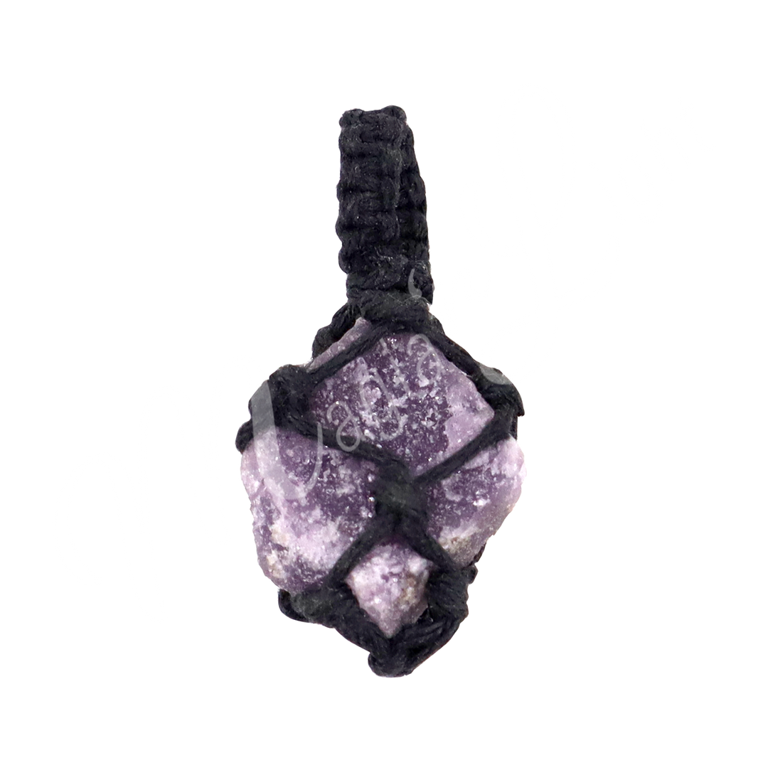 Pendant Thread Cage Lepidolite