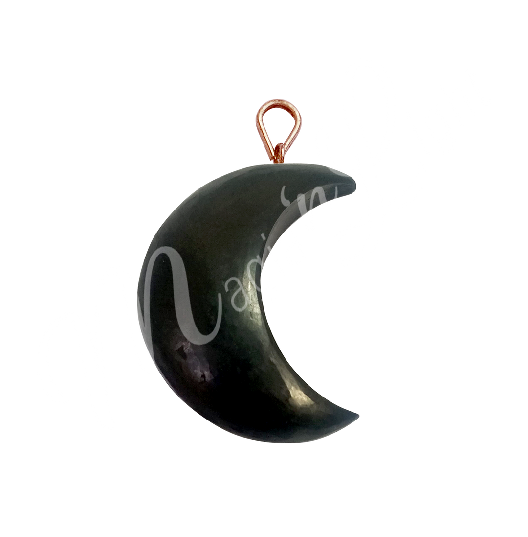 Pendant Crescent Moon Shungite