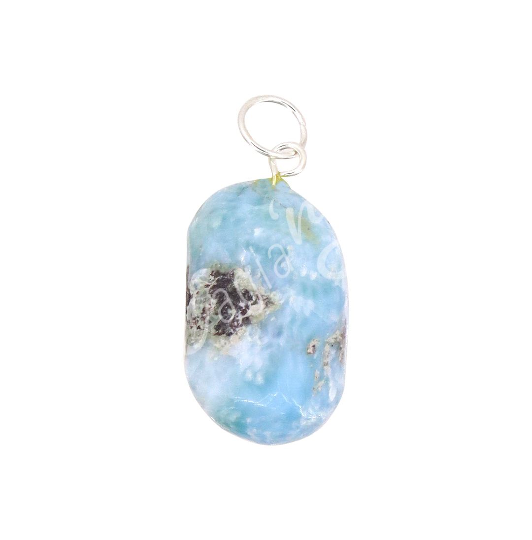 Pendant Tumbled Stone Larimar 0.75-1″