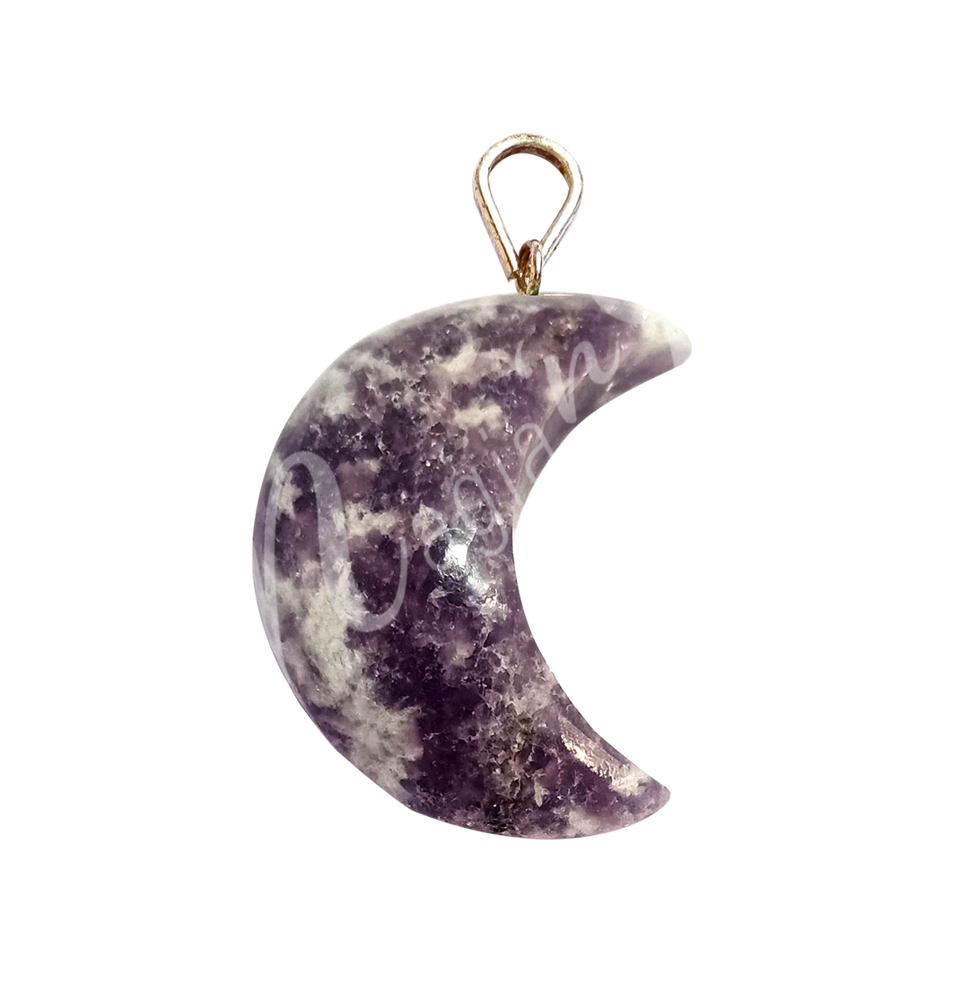 Pendant Crescent Moon Lepidolite