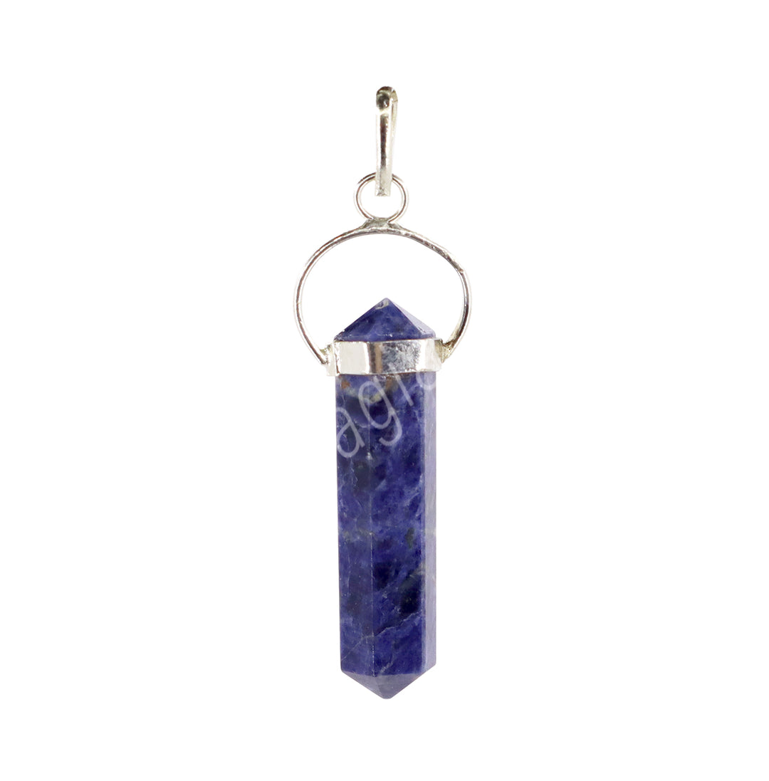 Pendant Point Double Terminated Sodalite 2"