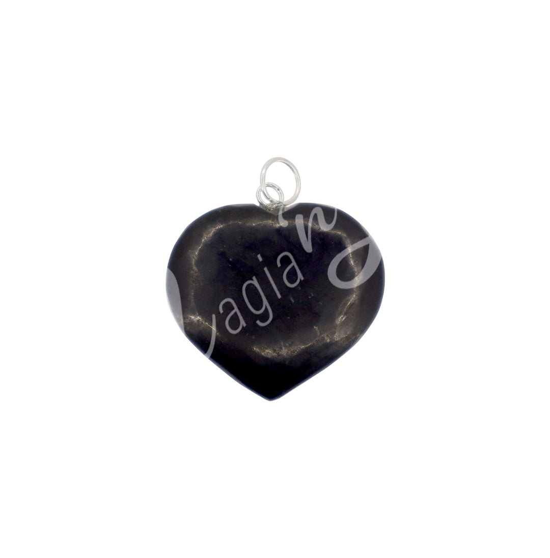 Pendant Heart Shungite 0.75"