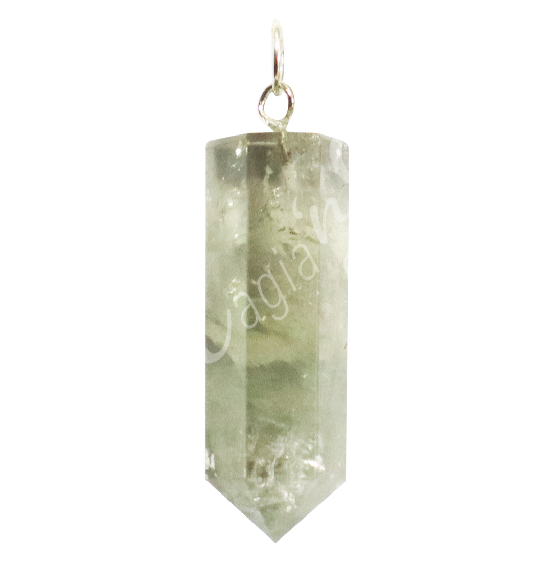 Pendant Pencil Point Prasiolite 1.5"