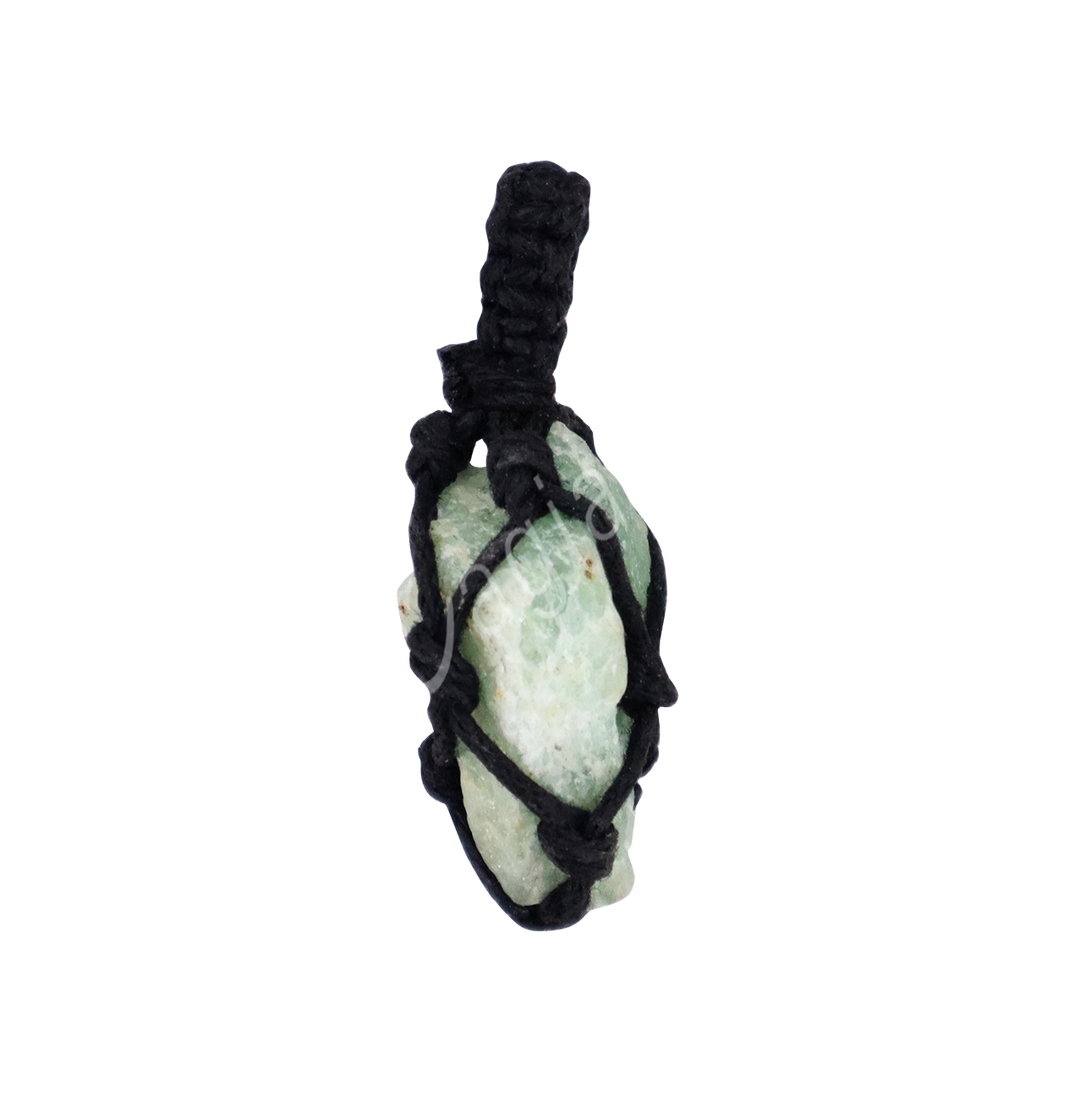 Pendant Thread Cage Rough Aquamarine