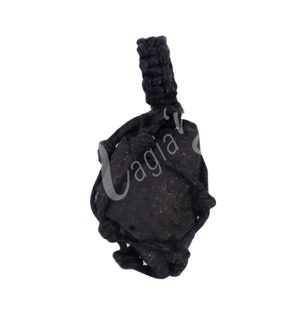 Pendant Thread Cage Rough Shungite