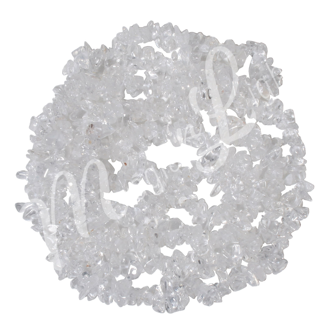 Chips Necklace Crystal Quartz 36"L