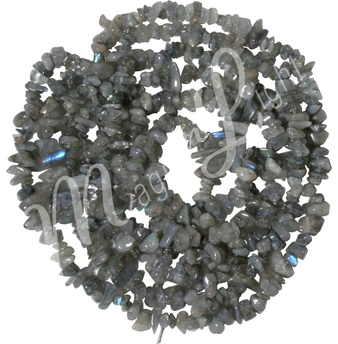 Chips Necklace Labradorite 36"L