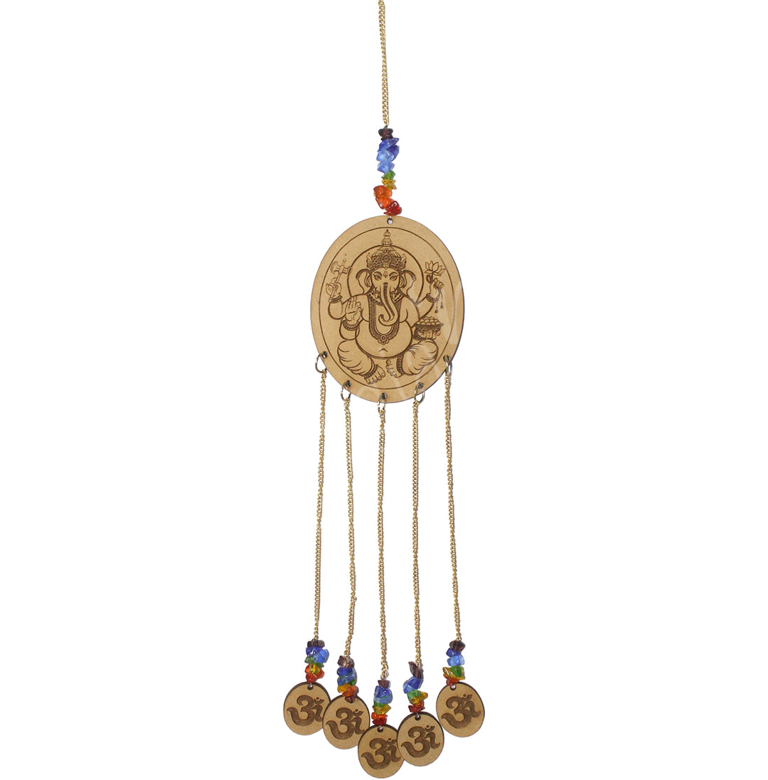 Hanging Wood Laser Engraved Ganesha