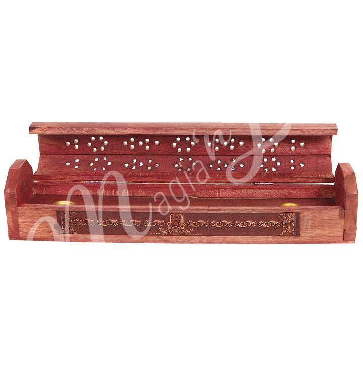 Incense Holder and Storage Box with Hand of Fatima