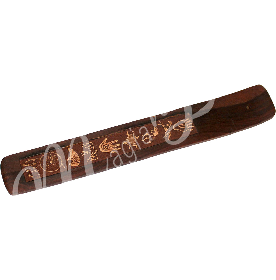 Incense Holder Wood Dreamcatcher Engraved