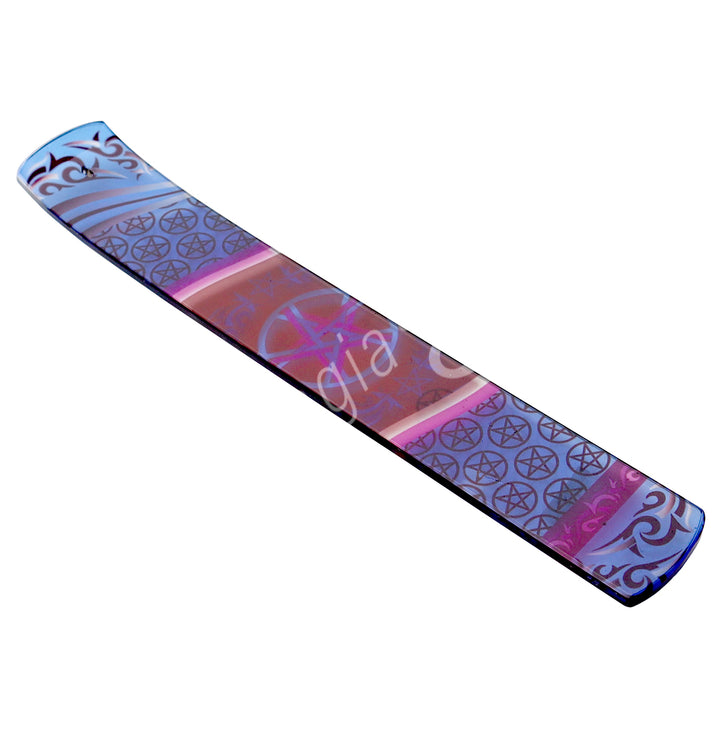Incense Holder Glass Pentacle Print