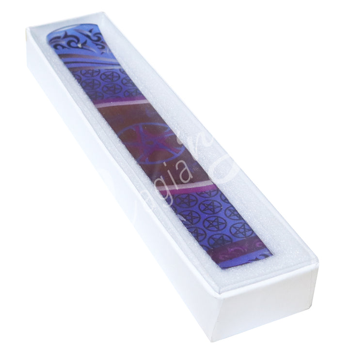 Incense Holder Glass Pentacle Print