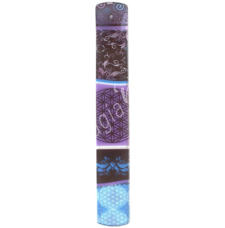 Incense Holder Glass Flower of Life Print