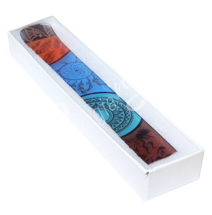Incense Holder Glass Native Design Print