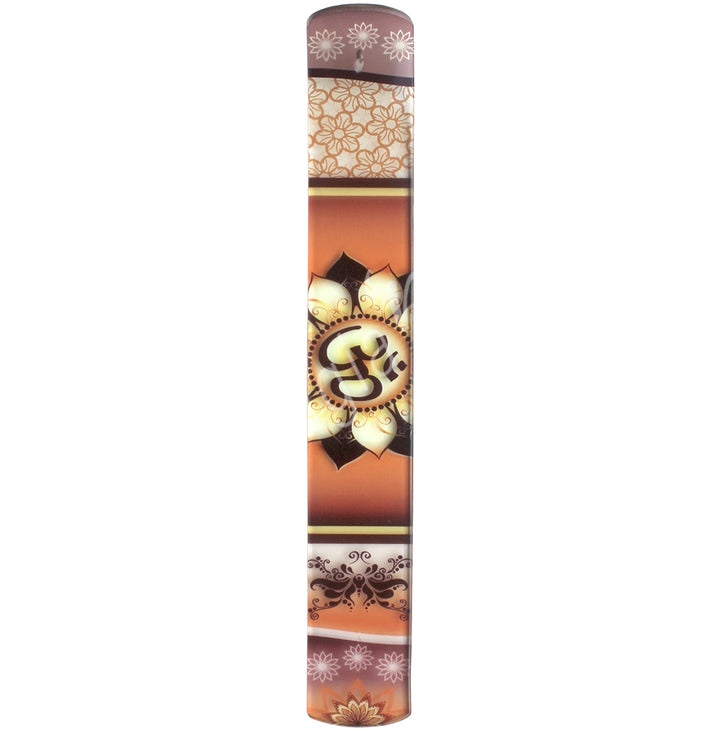 Incense Holder Glass OM in Lotus Print