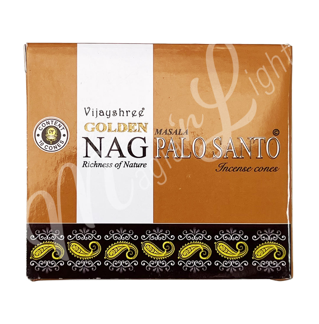 Golden Nag Palo Santo Incense Cone